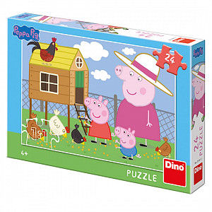 Peppa Pig - slepičky: puzzle 24 dílků