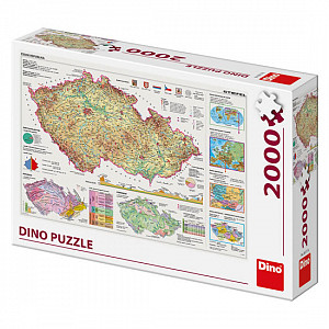 Mapy České republiky: puzzle2000 dílků