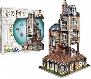 Harry Potter: Puzzle Wrebbit 3D - Doupě - dům Weasleyových / 415 dílků