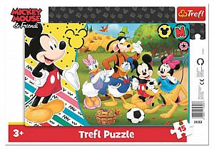 Puzzle Mickey Mouse na venkově