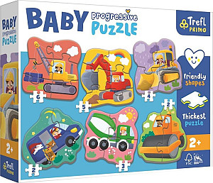 Baby puzzle Na staveništi 6v1