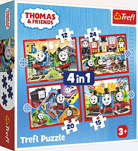 Puzzle Mašinka Tomáš 4v1