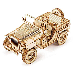 3D dřevěné puzzle Vojenský džíp