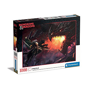 Clementoni Puzzle Dungeons & Dragons - Boj s drakem 1000 dílků