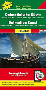 Dalmátské pobřeží 1:150 000 - automapa