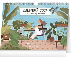 Kalendář 2024 stolní: Pro milovníky pokojovek, 30 × 21 cm