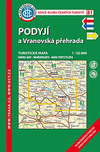 KČT 81 Podyjí, Vranovská přehrada 1:50 000/ 9. vydání 2023