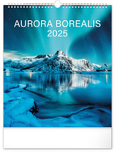Nástěnný kalendář Polární záře 2025, 30 × 34 cm