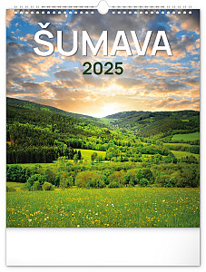 Nástěnný kalendář Šumava 2025, 30 × 34 cm