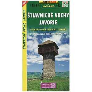 Štiavnické vrchy, Javorie 1:50 000/Turistická mapa SHOCart 1092