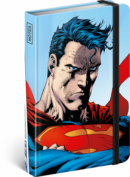 Notes - Superman – World Hero, linkovaný, 10,5 x 15,8 cm