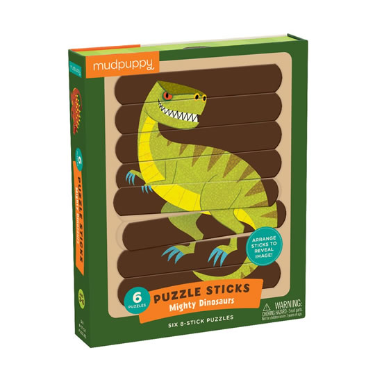 Puzzle Sticks: Mighty Dinosaurs/Tyčinková skládačka: Dinosauři (24 dílků)