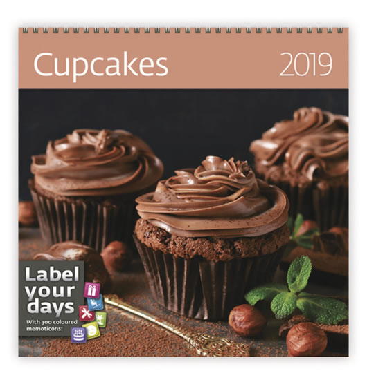 Kalendář nástěnný 2019 - Cupcakes