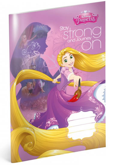 Sešit - Princezny – Rapunzel, linkovaný, 20 listů, A4