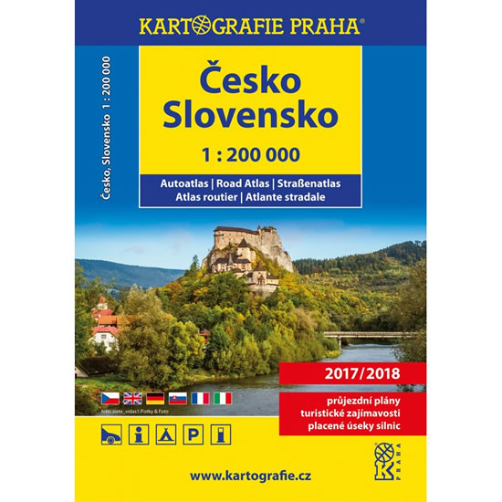 Česko Slovensko autoatlas 1:200 000