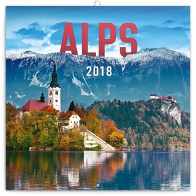 Alpy - nástěnný kalendář 2018