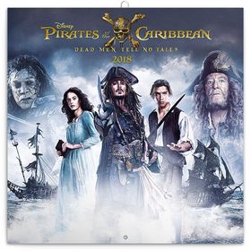 Pirates of the Caribbean Dead Men Tell No Tales - nástěnný kalendář 2018