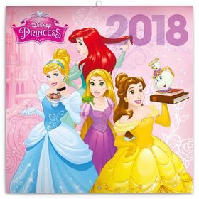 Princezny - nástěnný kalendář 2018