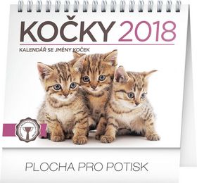 Kočky - stolní kalendář 2018