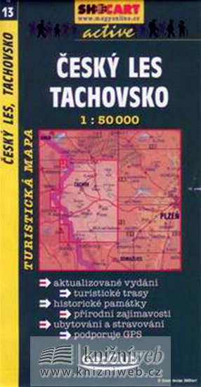 Český les, Tachovsko 1:50T -  turist .mapa