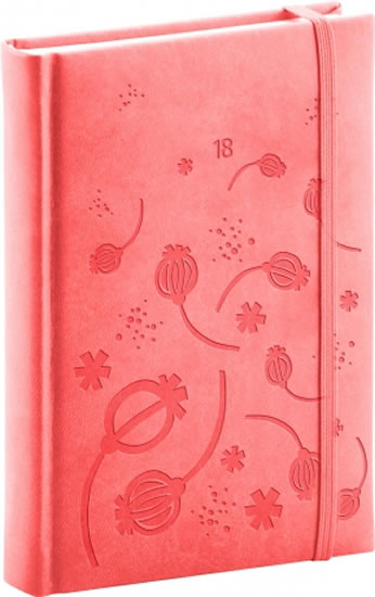Diář 2018 - Vivella speciál - denní, A5, růžový, 15 x 21 cm