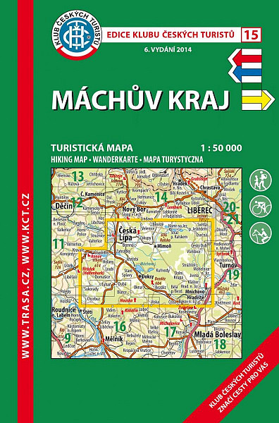 KČT 15 Máchův kraj 1:50 000/ 8. vydání 2023