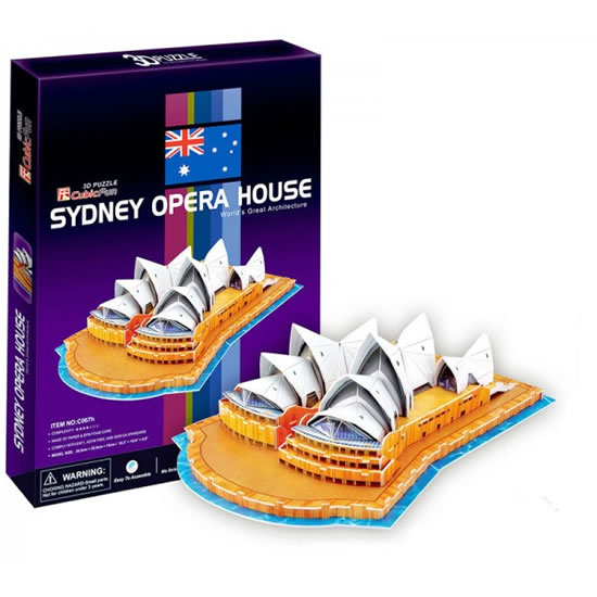 Puzzle 3D Opera  v Sydney - 58 dílků
